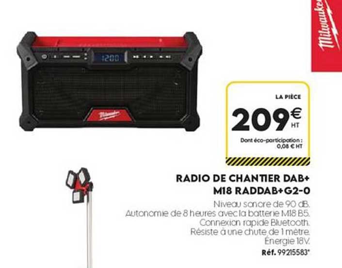 RADIO DE CHANTIER DAB+ M18 RADDAB+G2-O