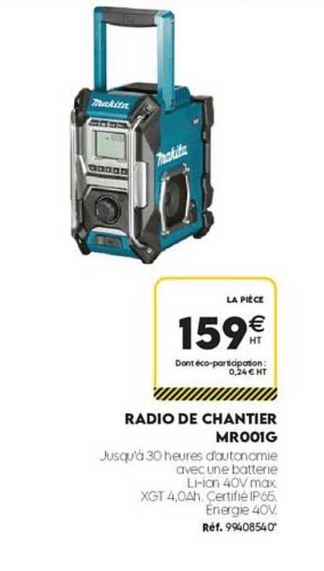 RADIO DE CHANTIER MR001G