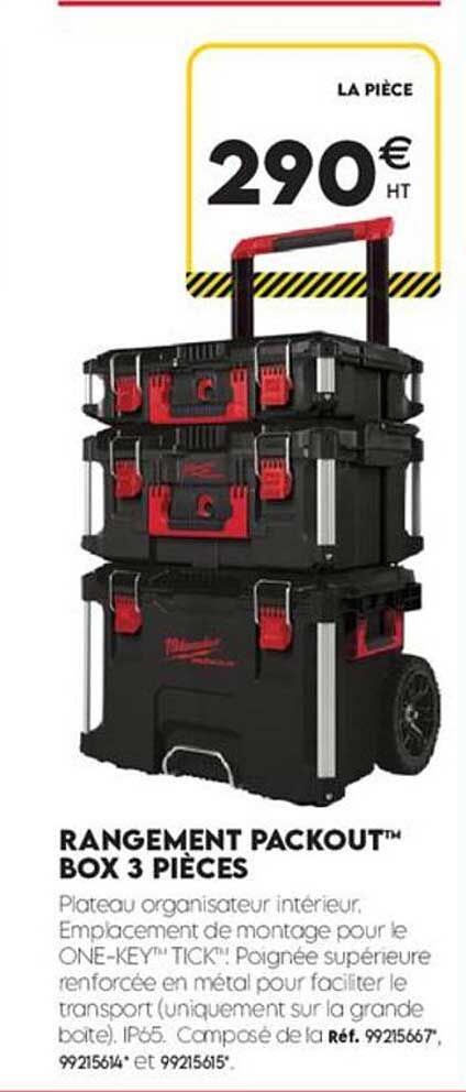 RANGEMENT PACKOUT™ BOX 3 PIÈCES