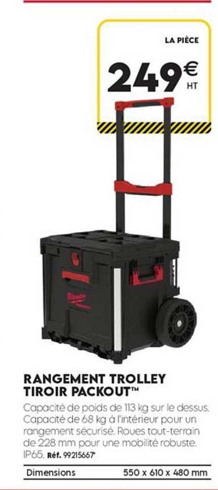RANGEMENT TROLLEY TIROIR PACKOUT™