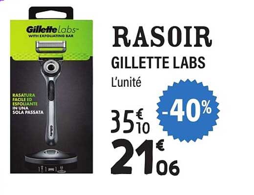 RASOIR GILLETTE LABS L’unité