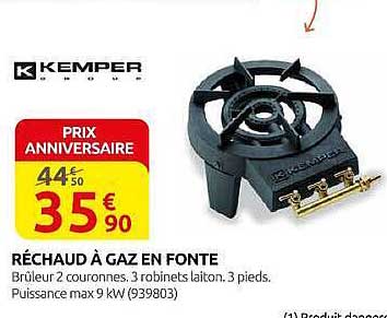 RÉCHAUD À GAZ EN FONTE