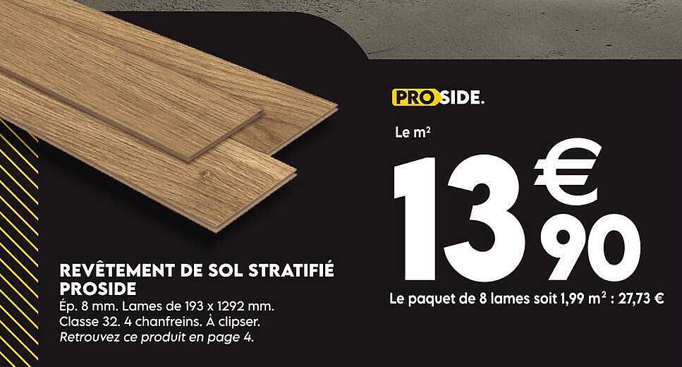REVÊTEMENT DE SOL STRATIFIÉ PROSIDE