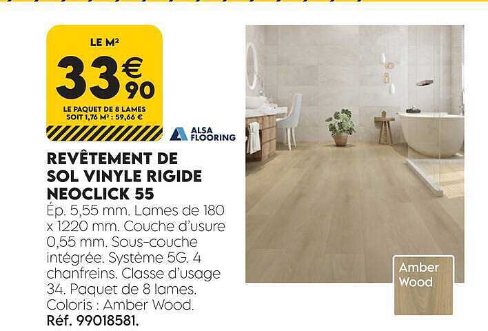 REVÊTEMENT DE SOL VINYLE RIGIDE NEOCLICK 55