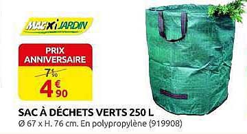 SAC À DÉCHETS VERTS 250 L
