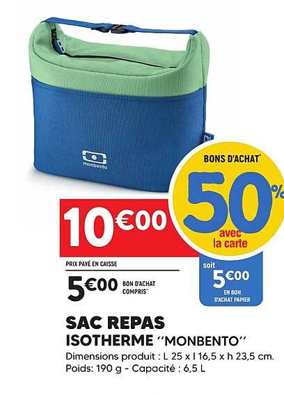 SAC REPAS ISOTHERME “MONBENTO”