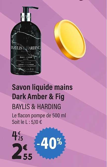 Savon liquide mains Dark Amber & Fig