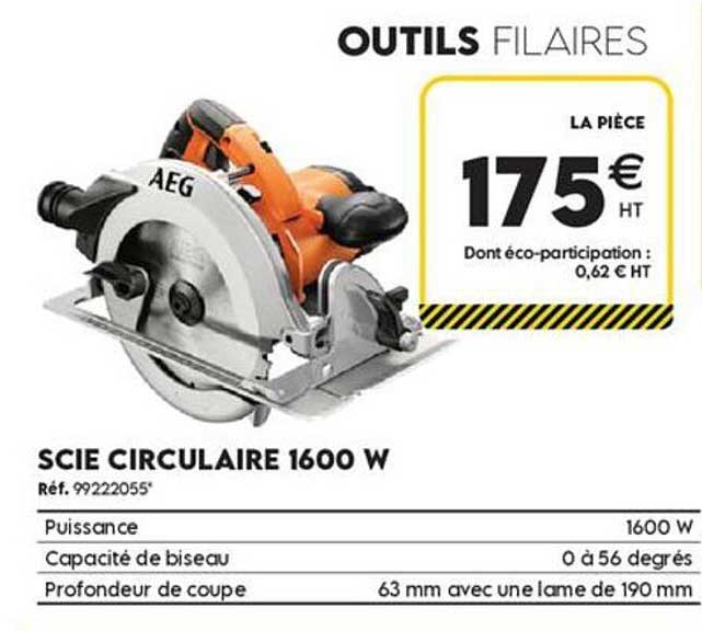 SCIE CIRCULAIRE 1600 W
