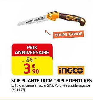 SCIE PIANTE 18 CM TRIPLE DENTURES