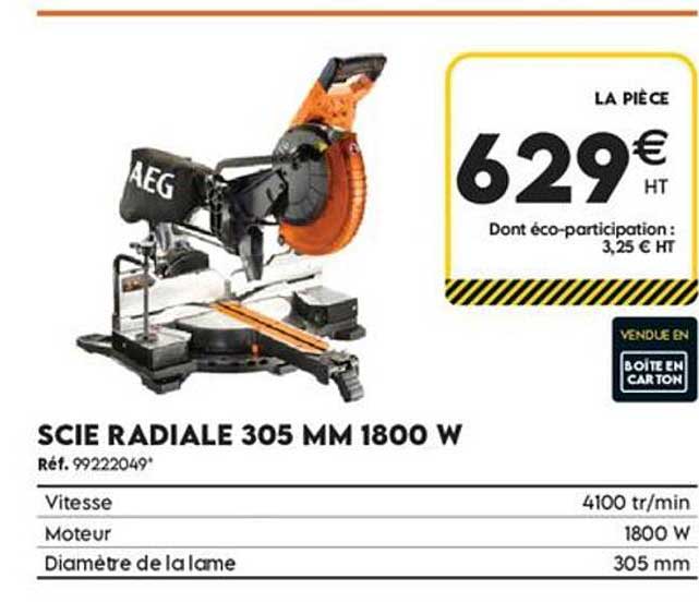 SCIE RADIALE 305 MM 1800 W