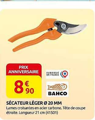 SÉCATEUR LÉGER Ø 20 MM