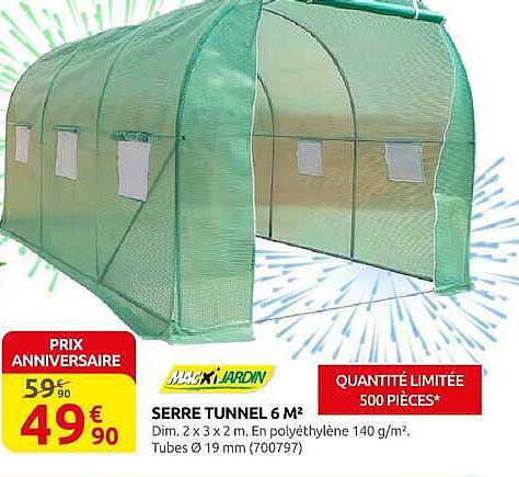 SERRE TUNNEL 6 M²