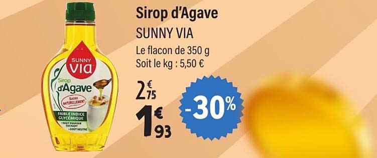 Sirop d’Agave SUNY VIA