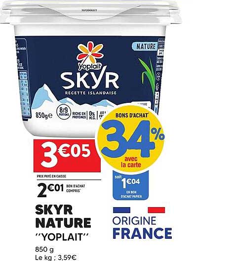 SKYR NATURE "YOPLAIT"