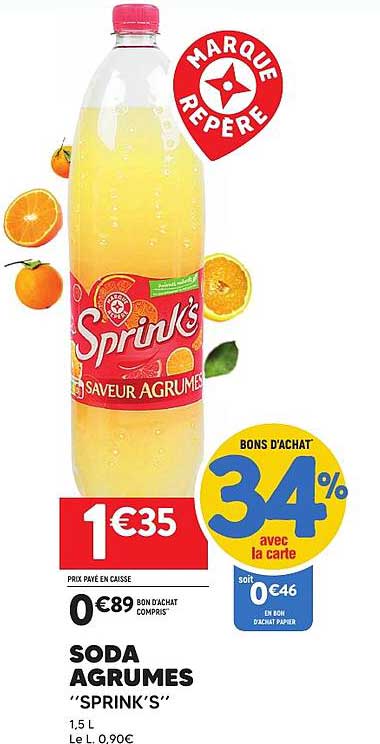 SODA AGRUMES "SPRINK'S"