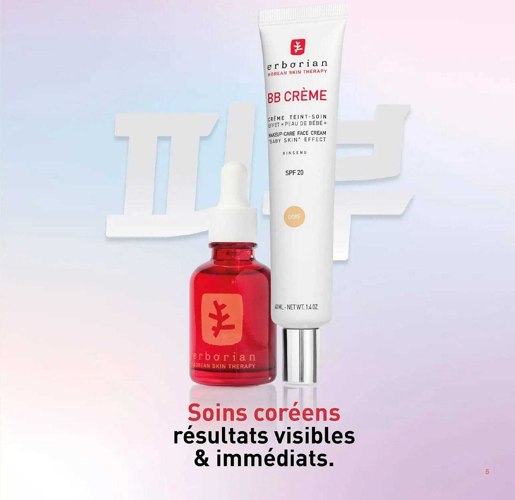Soins coréens résultats visibles & immédiats.