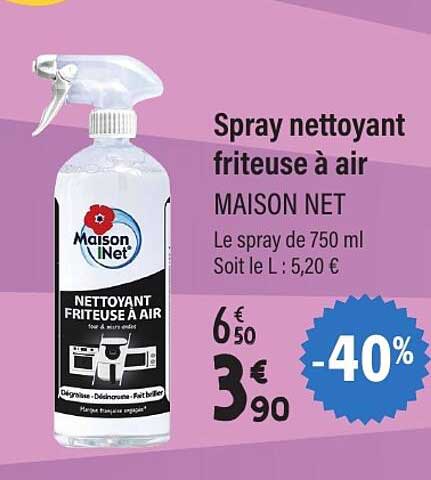 Spray nettoyant friteuse à air