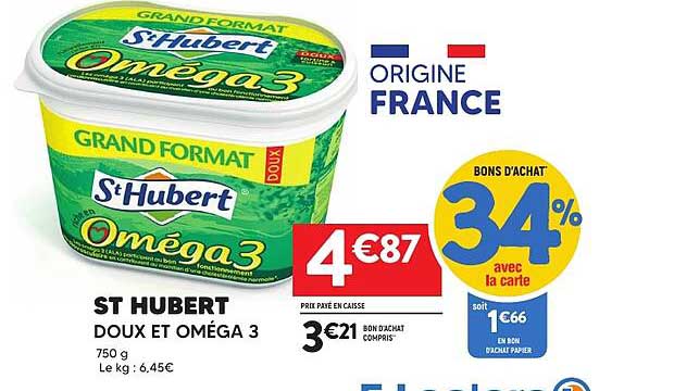 ST HUBERT DOUX ET OMÉGA 3