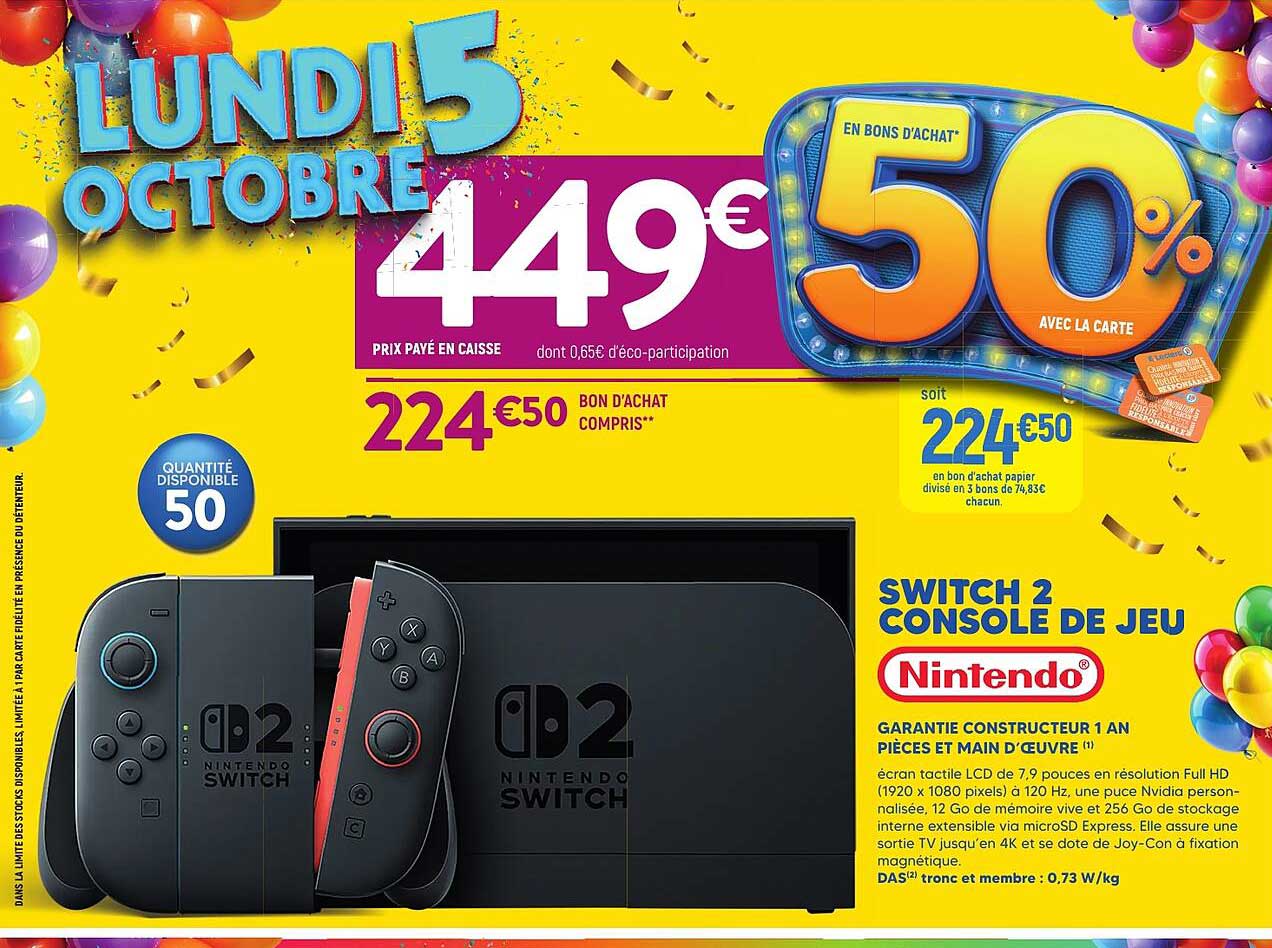 SWITCH 2 CONSOLE DE JEU