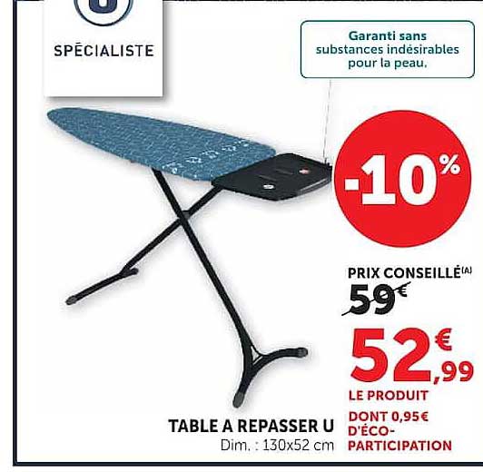 TABLE A REPASSER U
