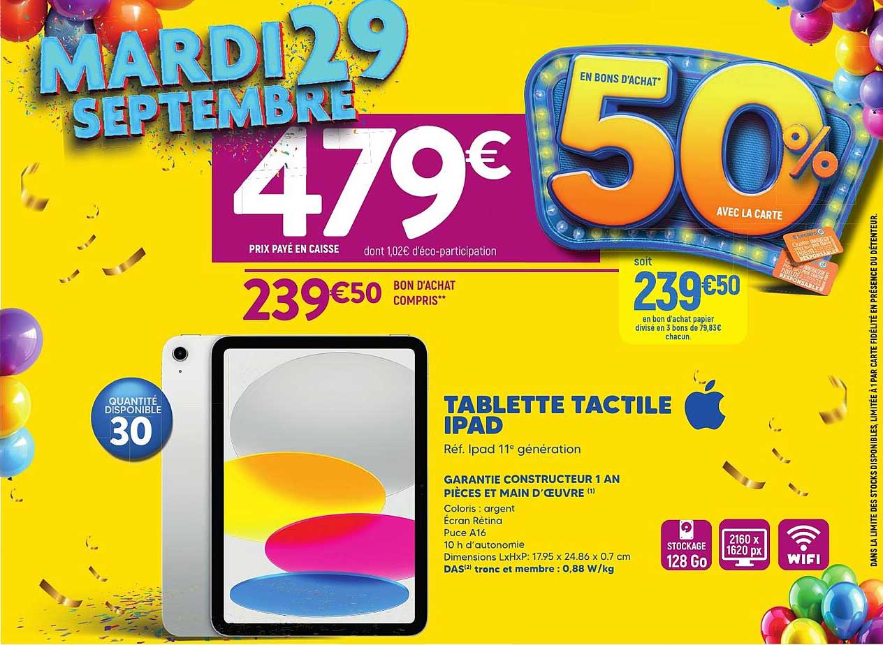 TABLETTE TACTILE IPAD