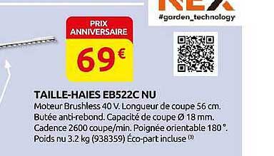 TAILLE-HAIES EB522C NU