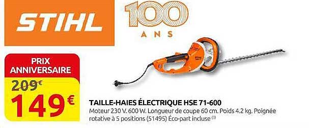 TAILLE-HAIES ÉLECTRIQUE HSE 71-600