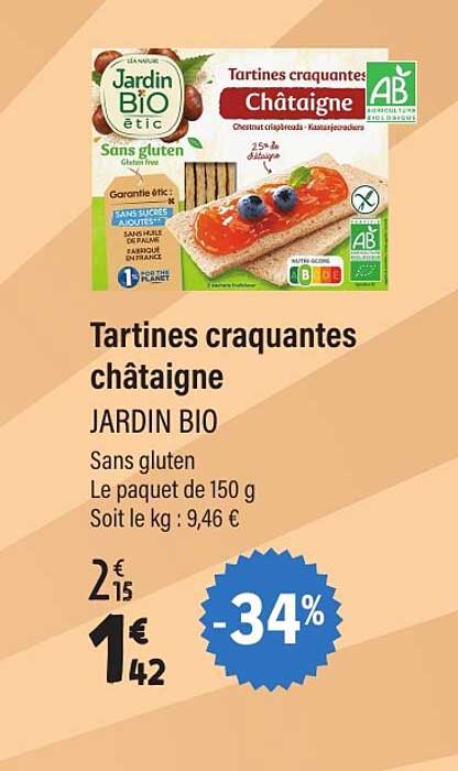 Tartines craquantes châtaigne