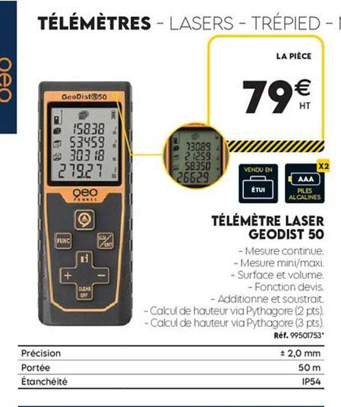 TÉLÉMÈTRE LASER GEODIST 50