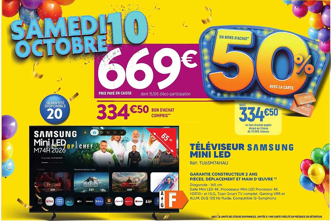 TÉLÉVISEUR SAMSUNG MINI LED