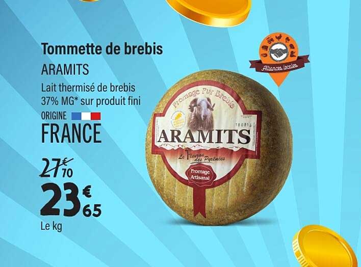 Tomme de brebis ARAMITS