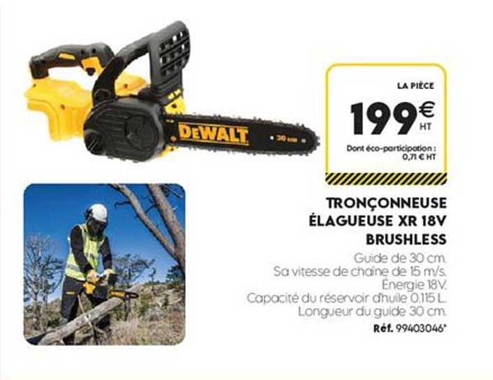 TRONÇONNEUSE ÉLAGUEUSE XR 18V BRUSHLESS