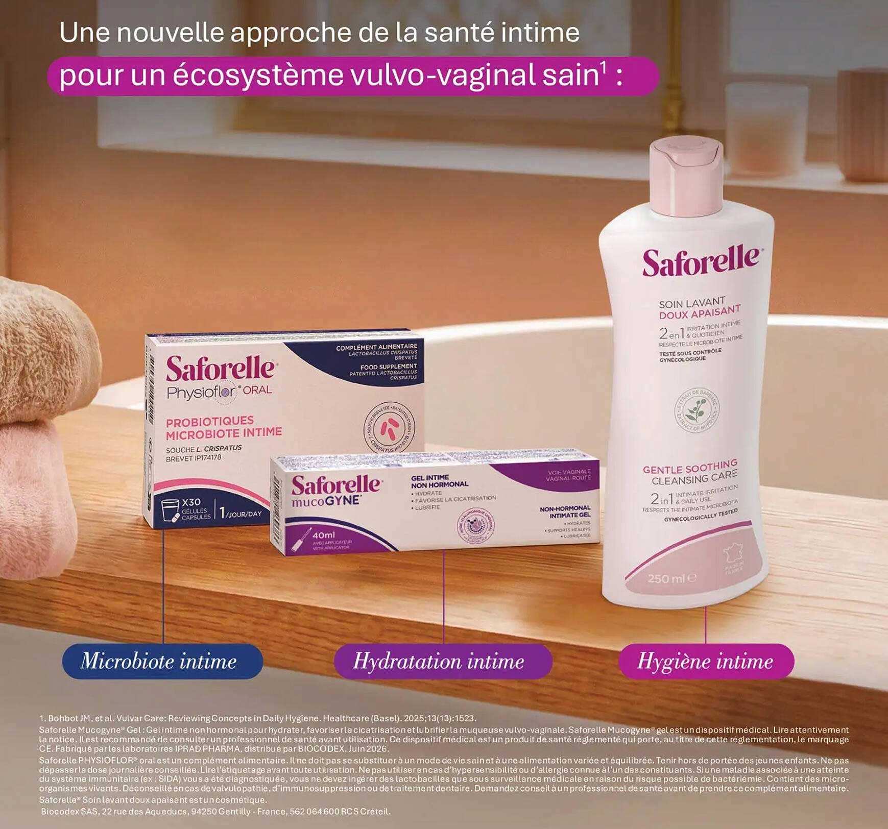 Une nouvelle approche de la santé intime pour un écosystème vulvo-vaginal sain¹ :