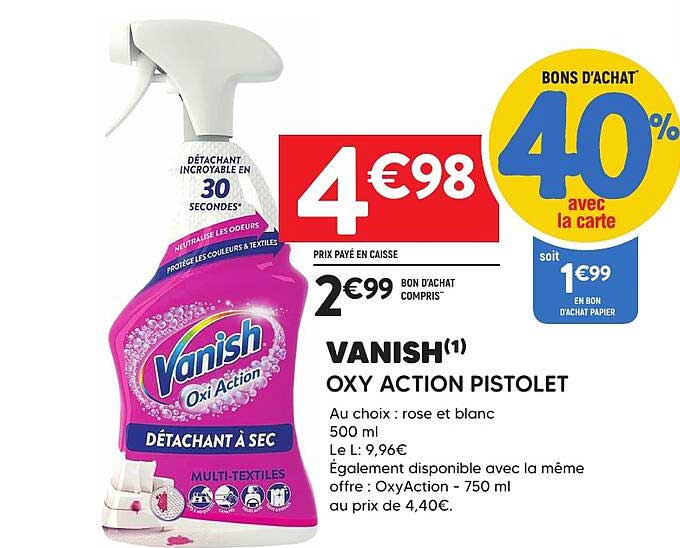 VANISH OXY ACTION PISTOLET