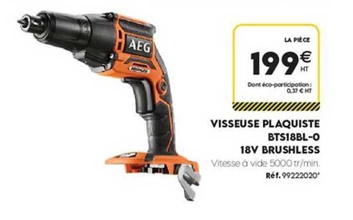 VISSEUSE PLAQUISTE BTS18BL-O 18V BRUSHLESS