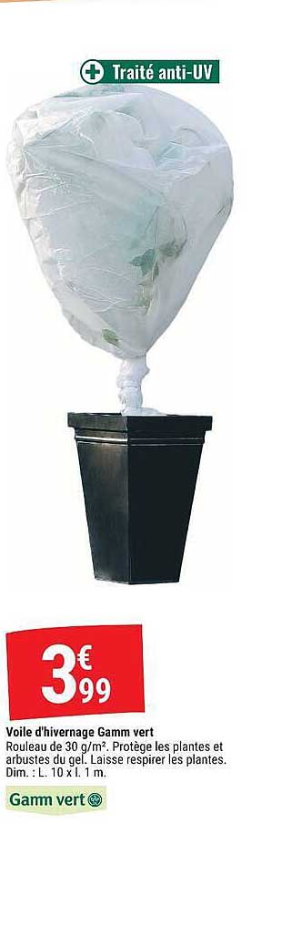 Voile d'hivernage Gamm vert