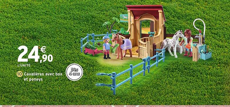 10 Cavaliers avec box et poneys