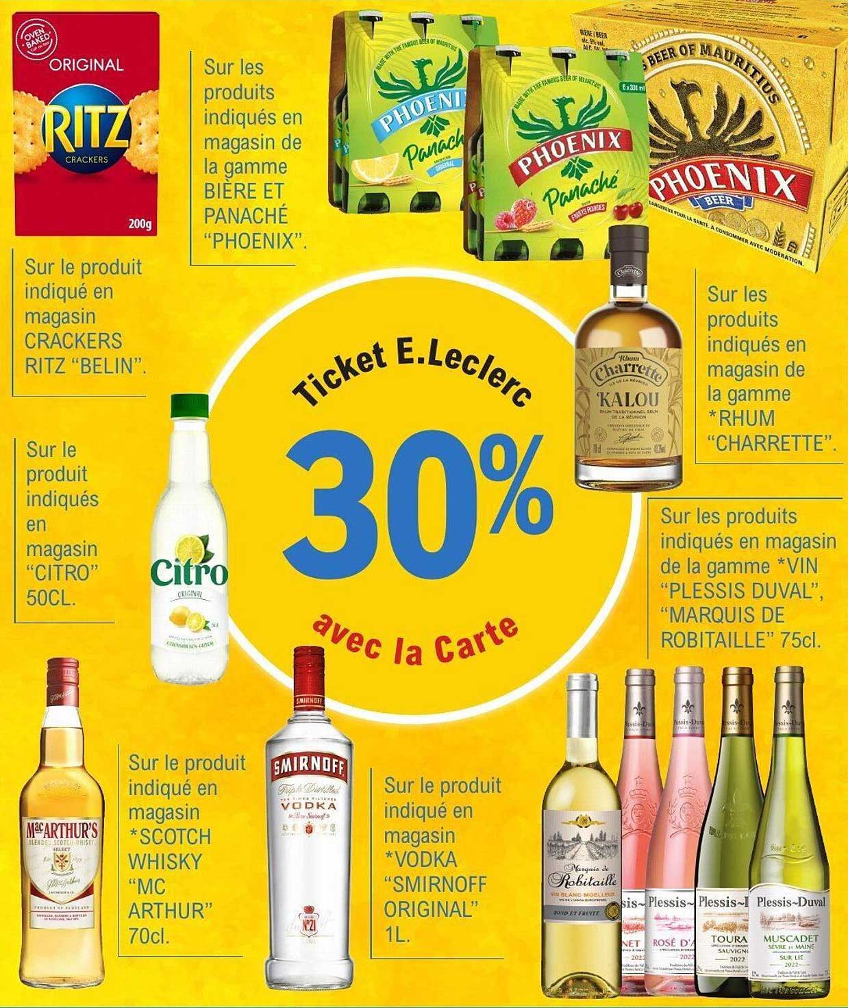 30% avec la Carte E.Leclerc