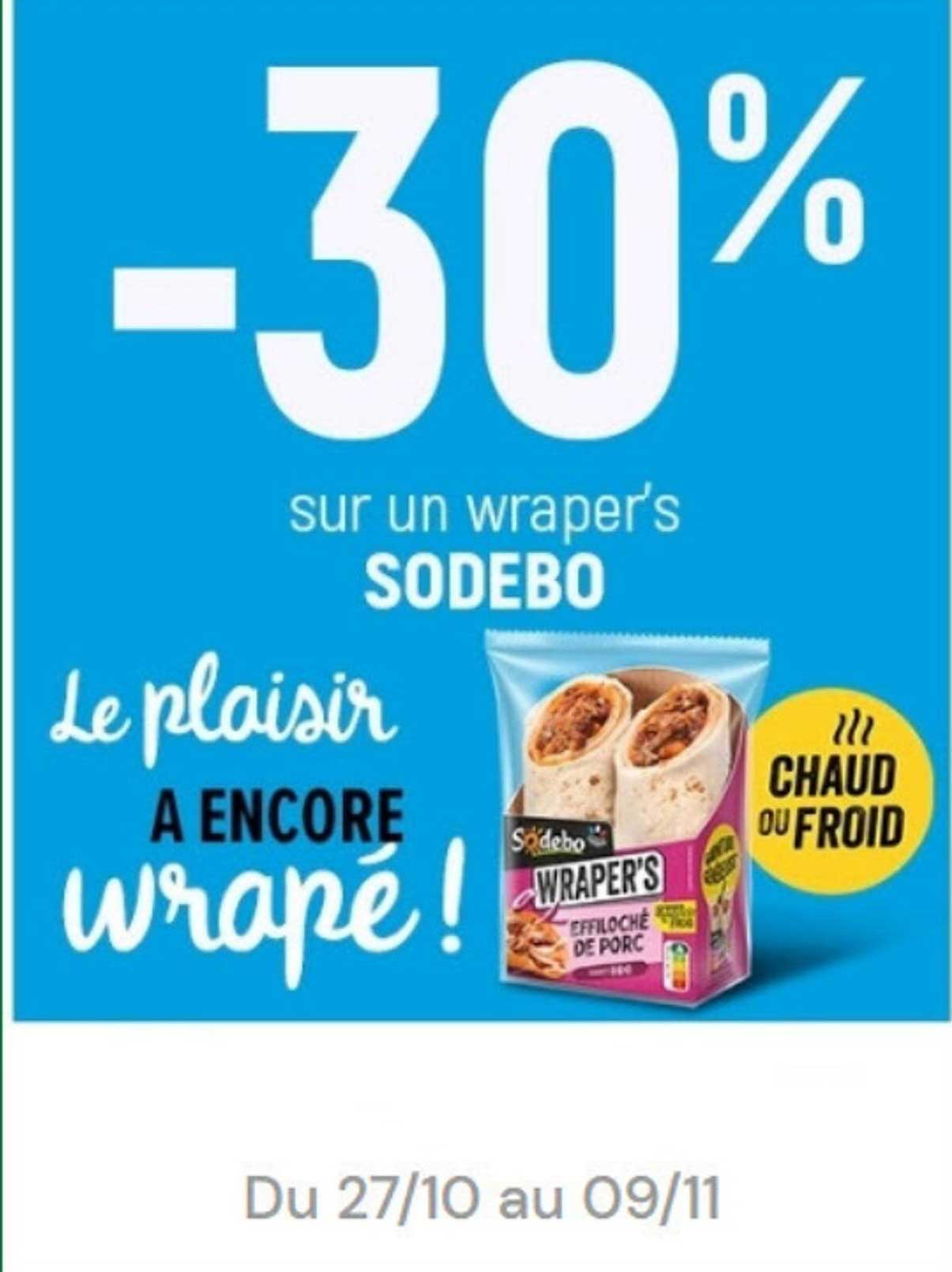 -30% sur un wraper's SODEBO