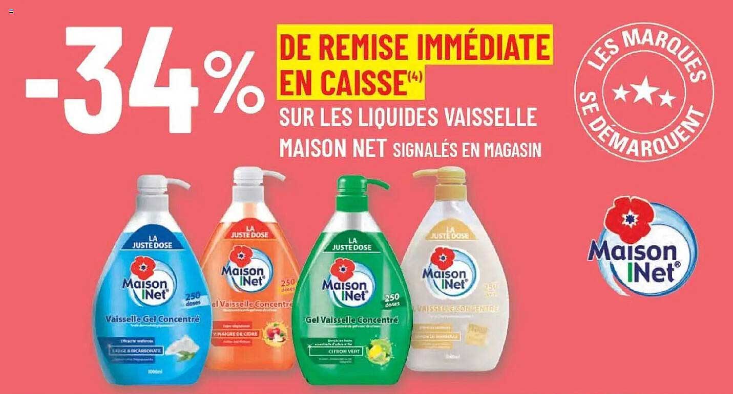 –34% DE REMISE IMMÉDIATE EN CAISSE