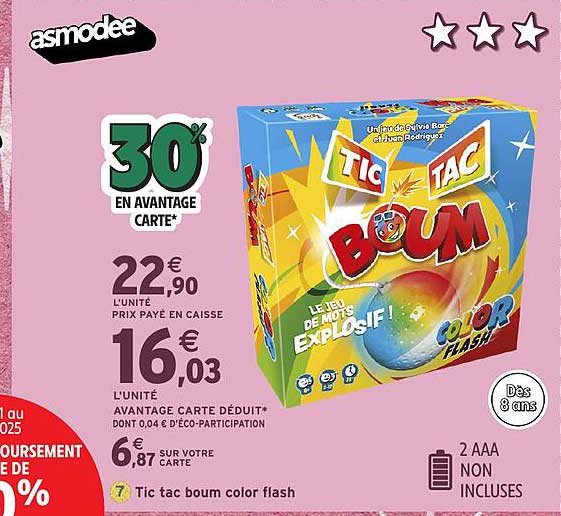 7 Tic Tac Boum Color Flash
