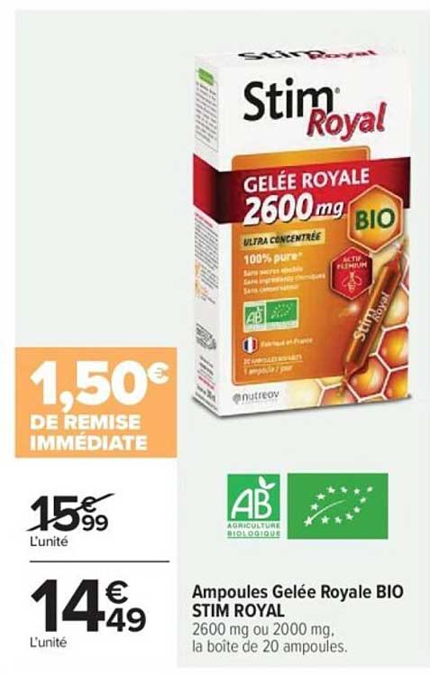 Ampoules Gelée Royale BIO STIM ROYAL