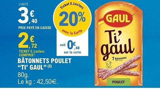 BÂTONNETS POULET "TI' GAUL" (2)