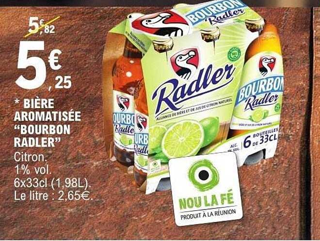 BIÈRE AROMATISÉE "BOURBON RADLER"