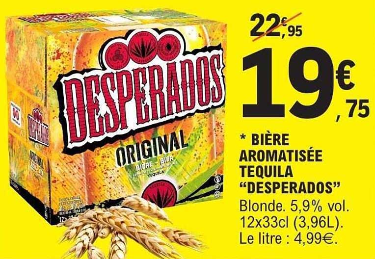 Bière aromatisée tequila “DESPERADOS”