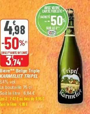 Bière Belge Triple KARMELIET TRIPEL