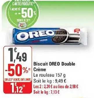 Biscuit OREO Double Crème