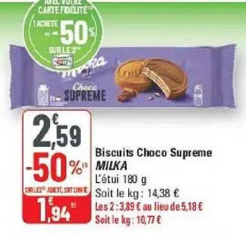 Biscuits Choco Supreme MILKA