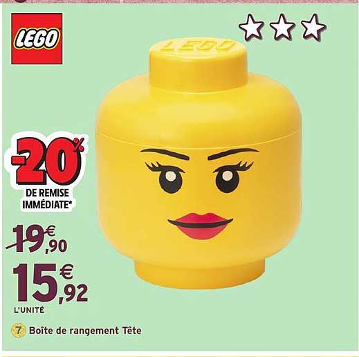 Boîte de rangement Tête