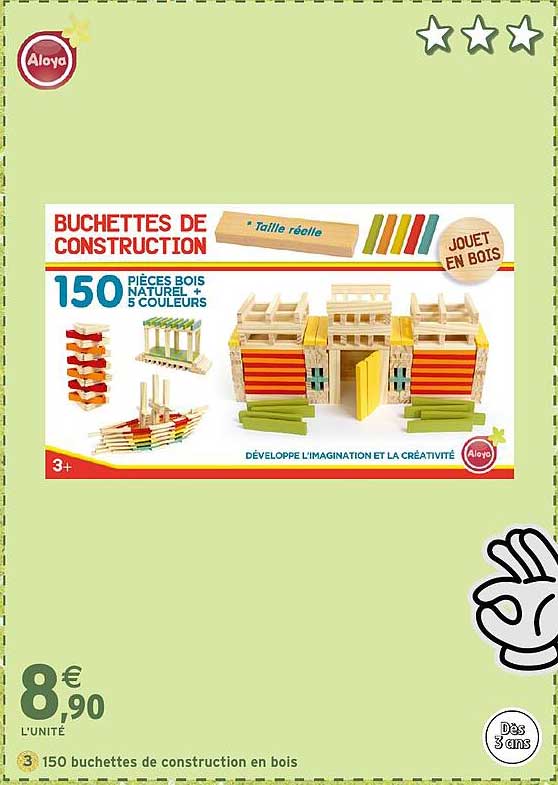 BUCHETTES DE CONSTRUCTION